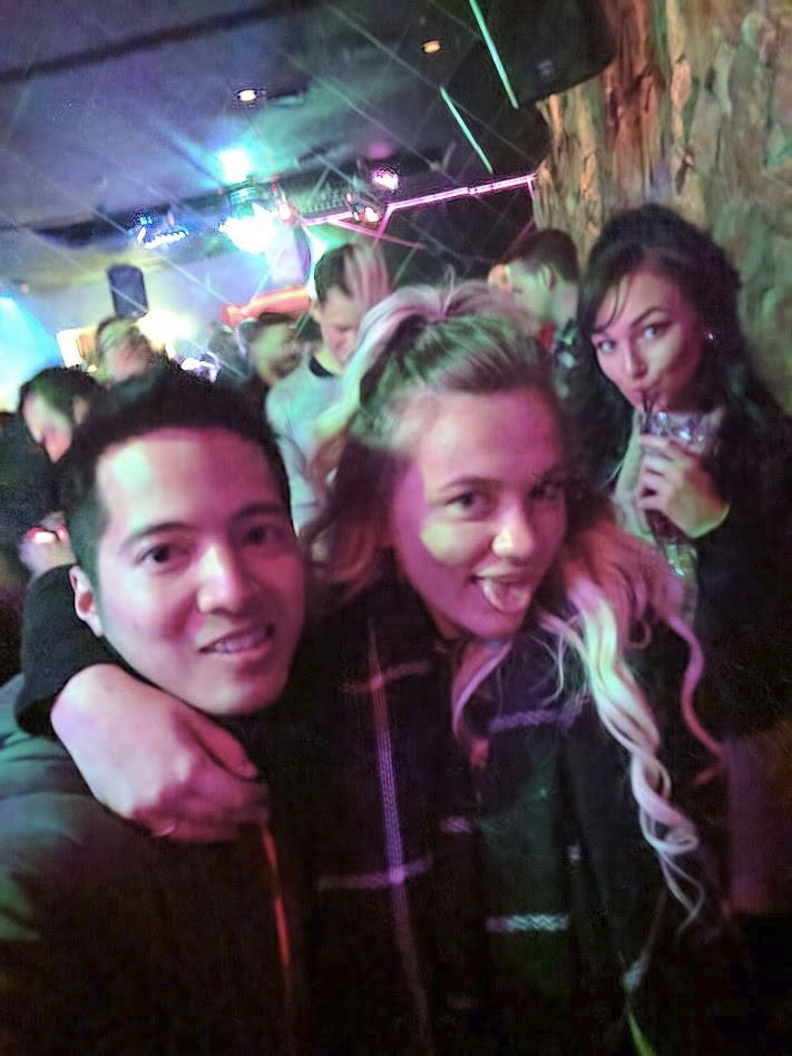Selfie during a night out in Iceland